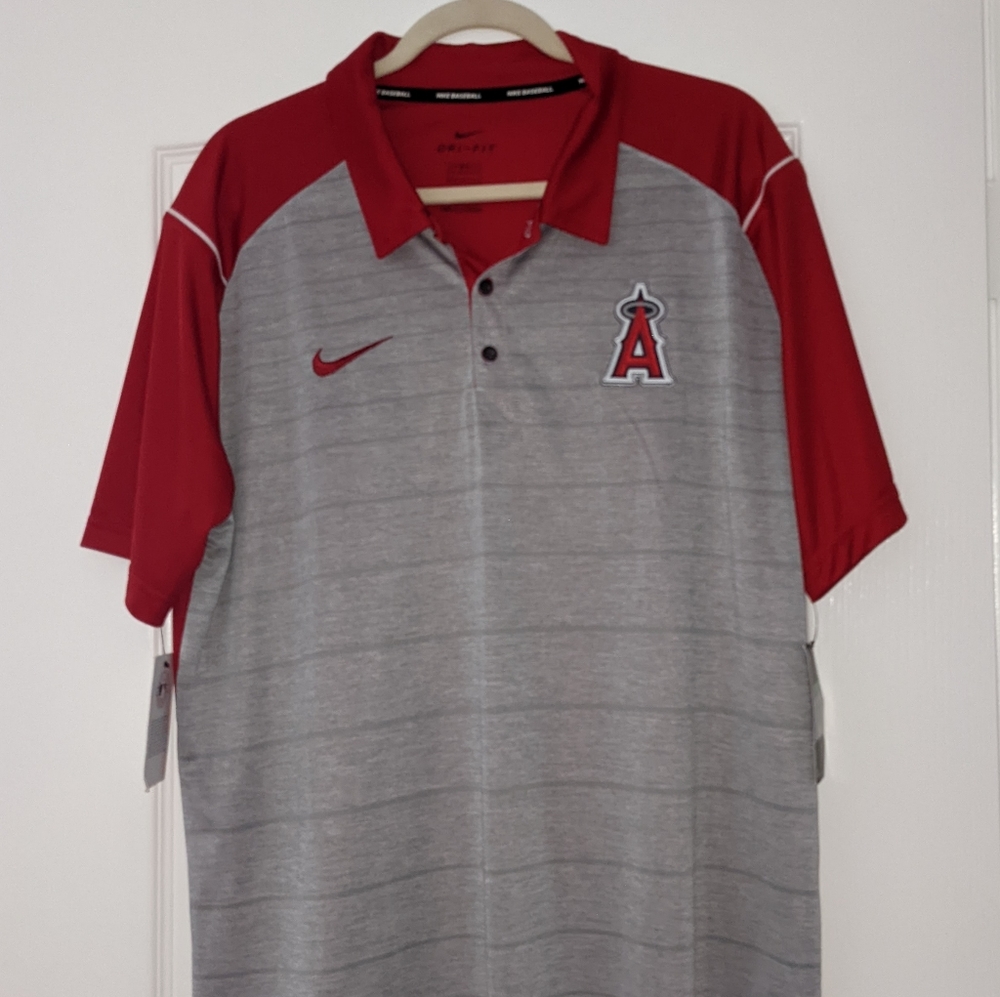 Nike Dri-fit Los Angeles Angels Polo